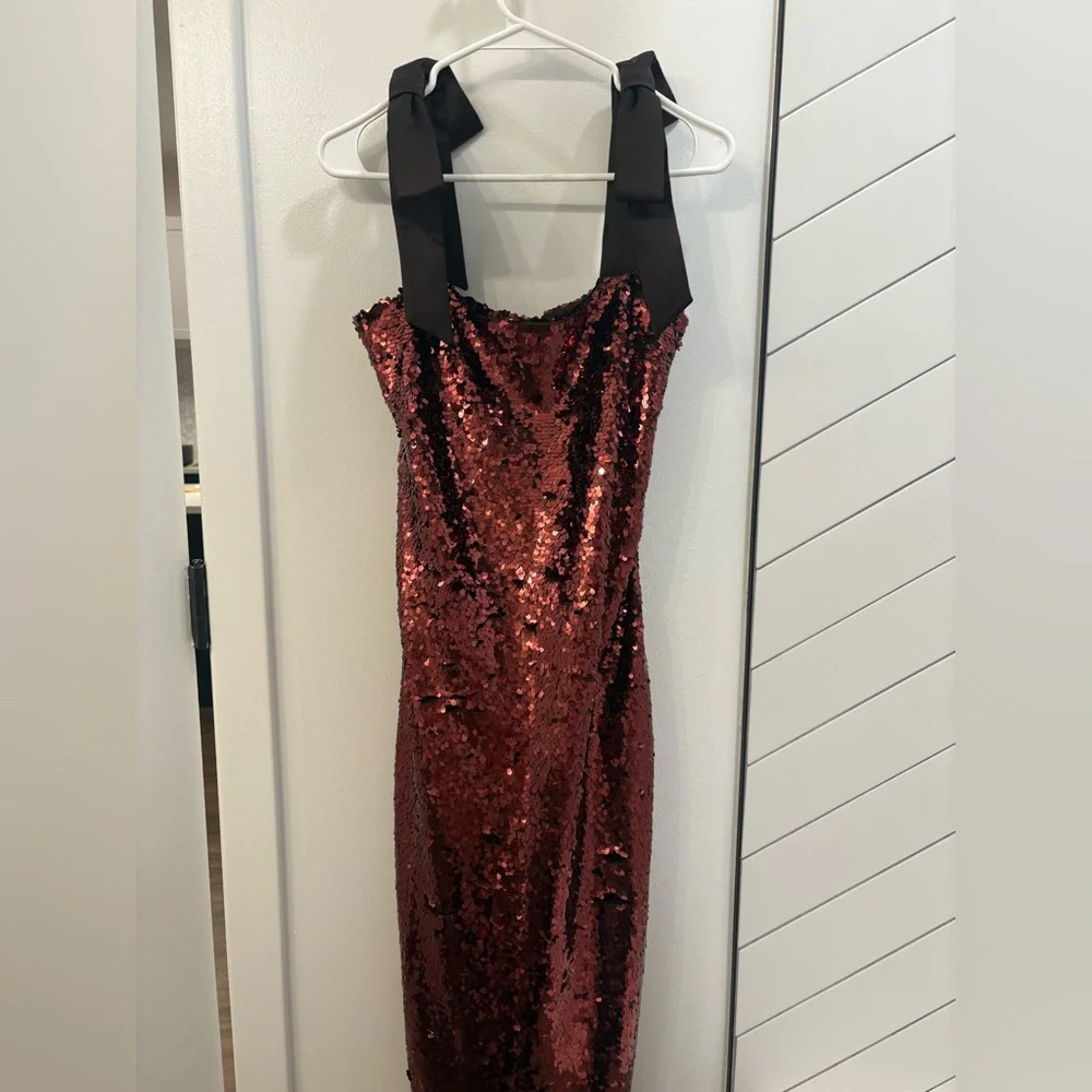 Tuckernuck Bronze Sequin Roxy Dress - Picture 1 of 9